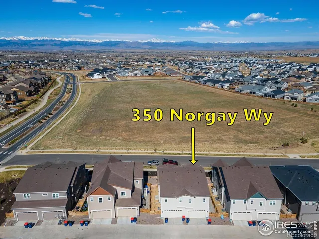 an aerial view of multiple houses