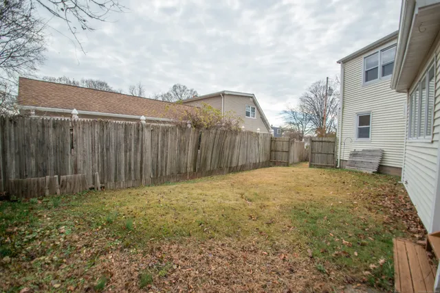 a backyard of a house