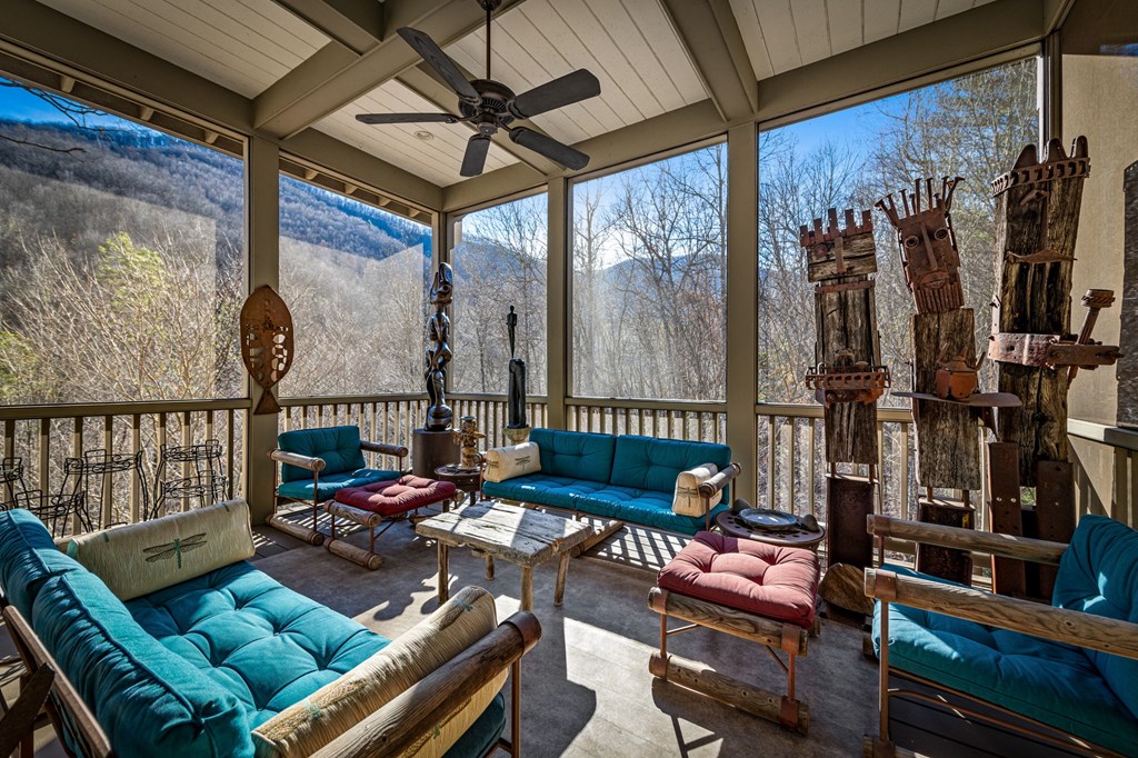 490 Red Wolf Run Franklin, NC 28734 - Photo 36 of 83 a outdoor living space with furniture