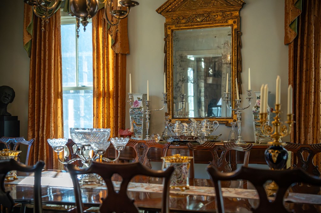 490 Red Wolf Run Franklin, NC 28734 - Photo 42 of 83 a view of a dining room with furniture and a window