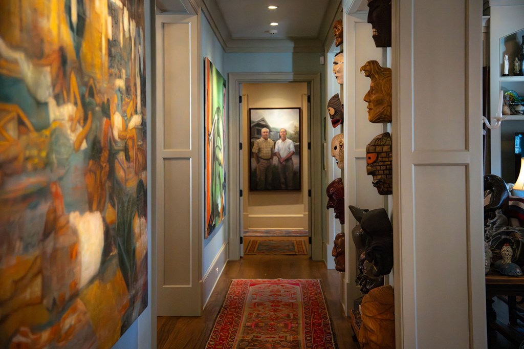 490 Red Wolf Run Franklin, NC 28734 - Photo 43 of 83 a view of a hallway with a livingroom and furniture