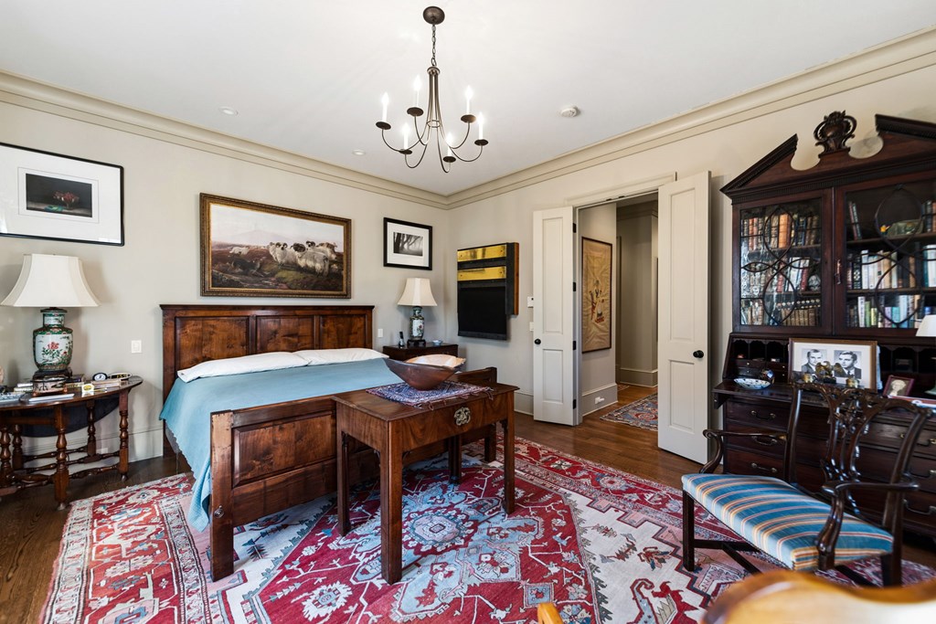 490 Red Wolf Run Franklin, NC 28734 - Photo 45 of 83 a living room with furniture and a chandelier