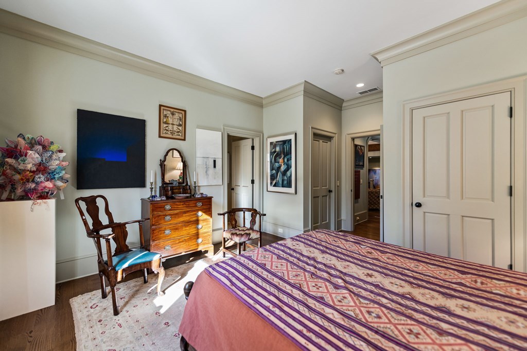 490 Red Wolf Run Franklin, NC 28734 - Photo 59 of 83 a bedroom with a bed and a table in it