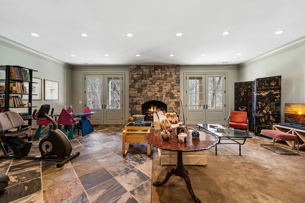 490 Red Wolf Run Franklin, NC 28734 - Photo 69 of 83 a living room with furniture and a flat screen tv