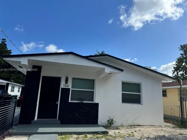 a front view of a house