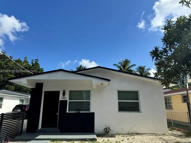 a front view of a house