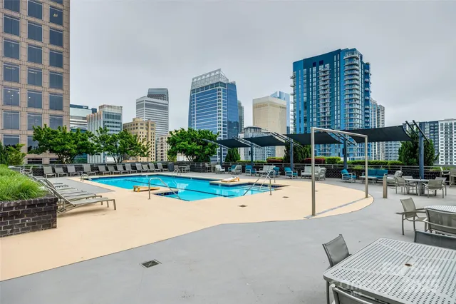a city view from balcony