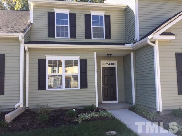 a front view of a house