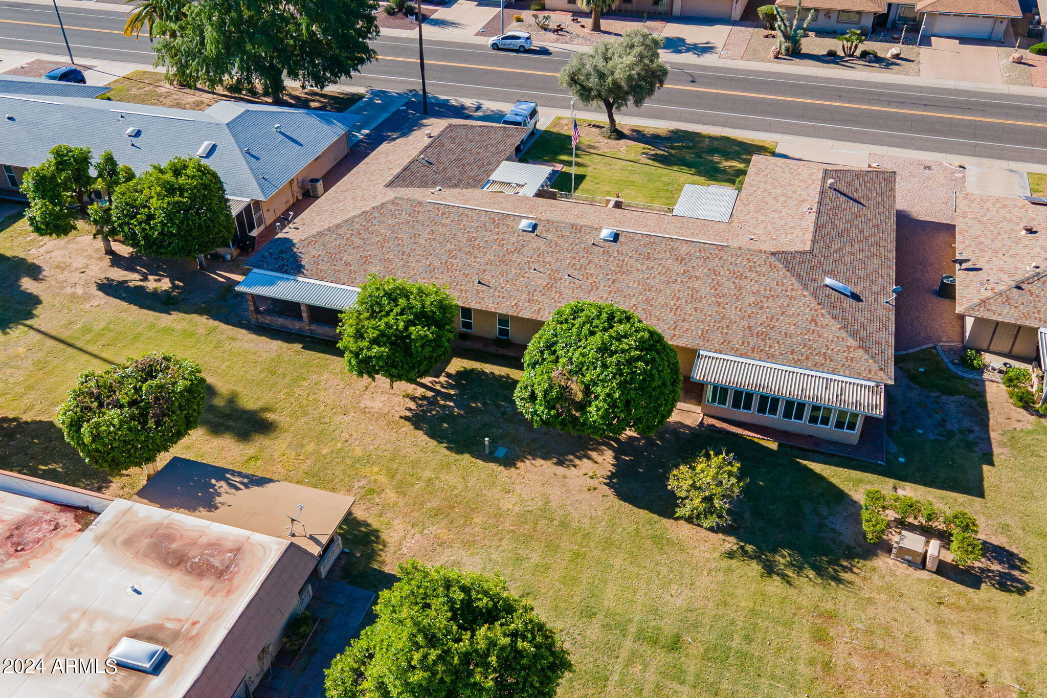 9510 West Greenway Road Sun City, AZ 85351 - Photo 34 of 46 an aerial view of a house with outdoor space