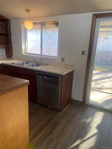 a view of a sink and a mirror