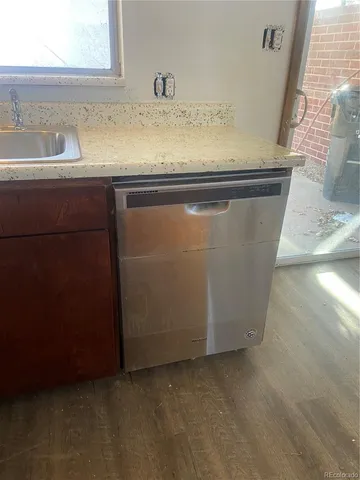 a utility room with a sink