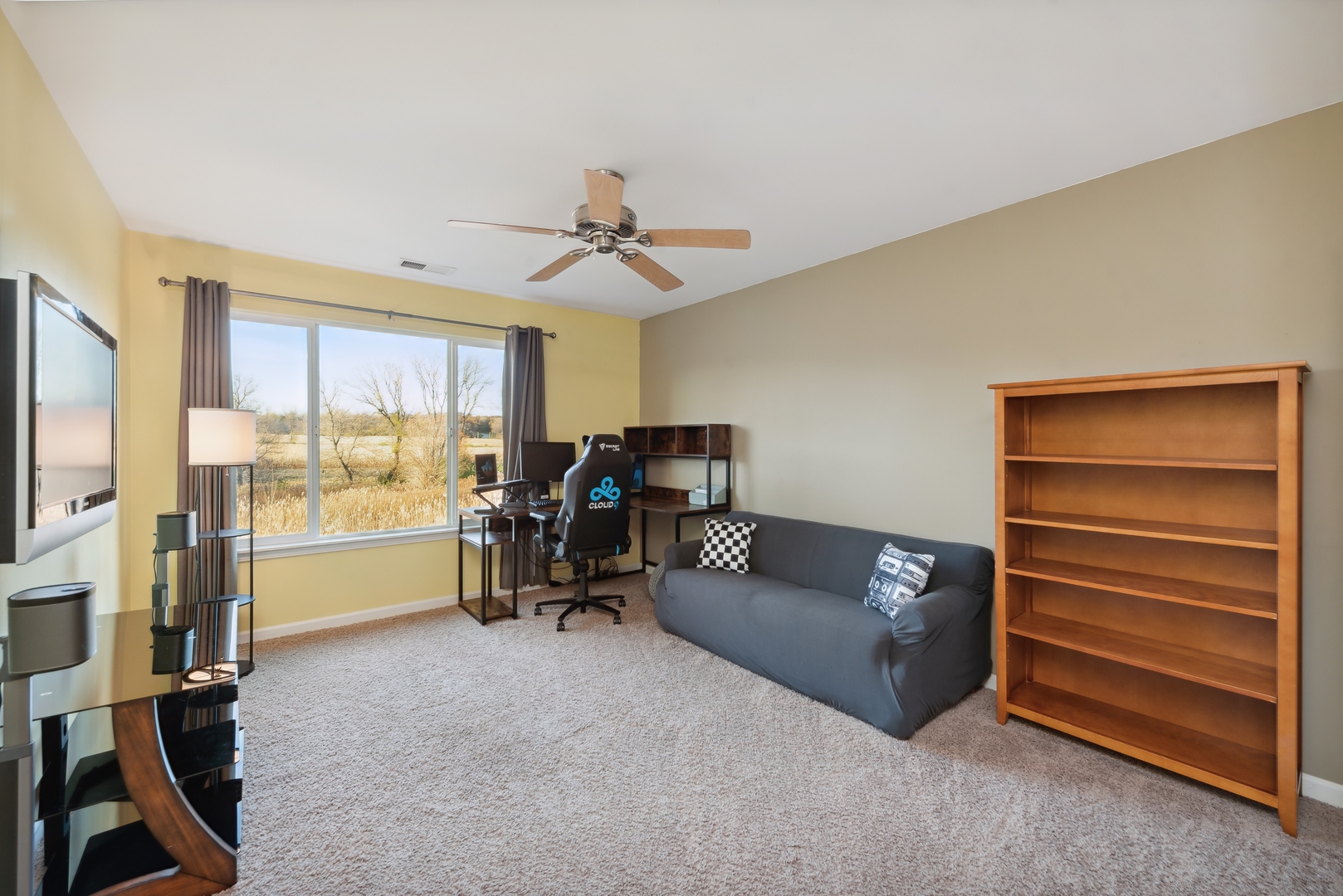 1355 Draper Road McHenry, IL 60050 - Photo 16 of 18 a living room with furniture and a flat screen tv