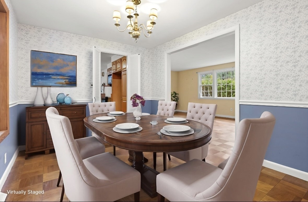4 Pine Ridge Road Topsfield, MA 01983 - Photo 6 of 40 a view of a dining room with furniture window and outside view