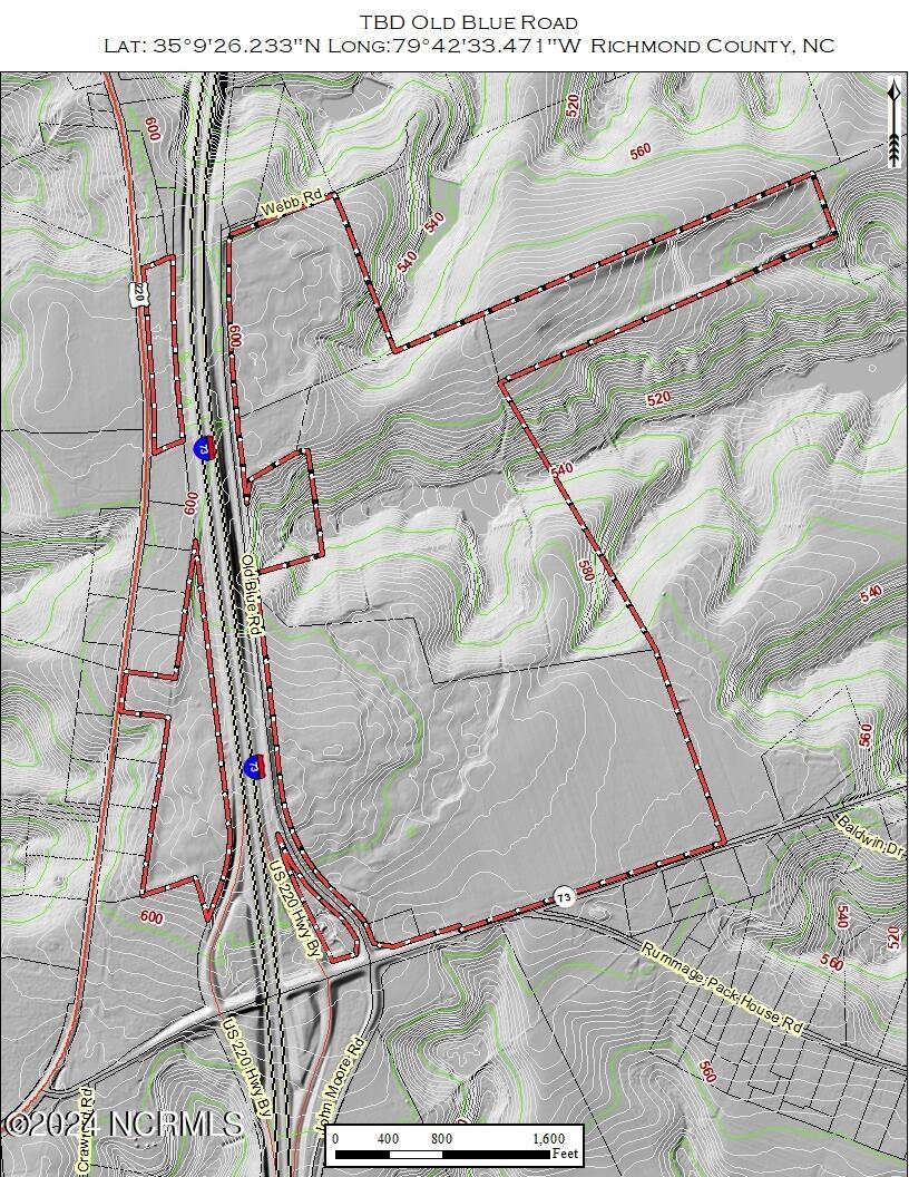Tbd Tbd Old Blue Road Ellerbe, NC 28338 - Photo 4 of 4 Topo map