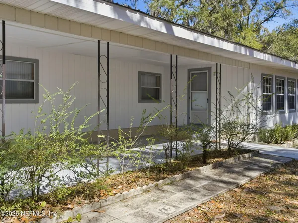 a front view of a house