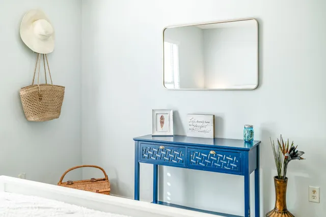 a storage room with washer and dryer
