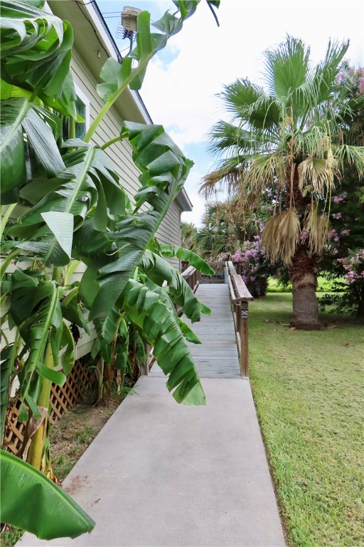 118 Salt Lake Road Rockport, TX 78382 - Photo 5 of 34 a view of a garden with a fountain