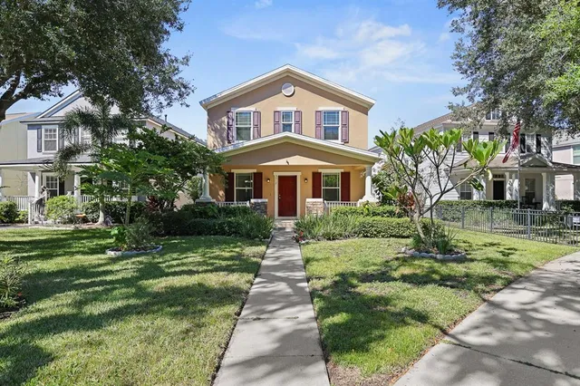a view of street with shops