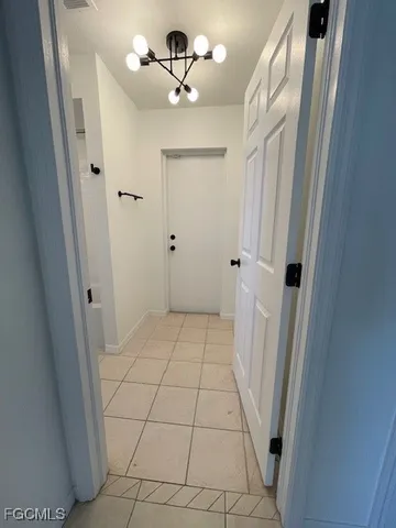 a view of an empty room