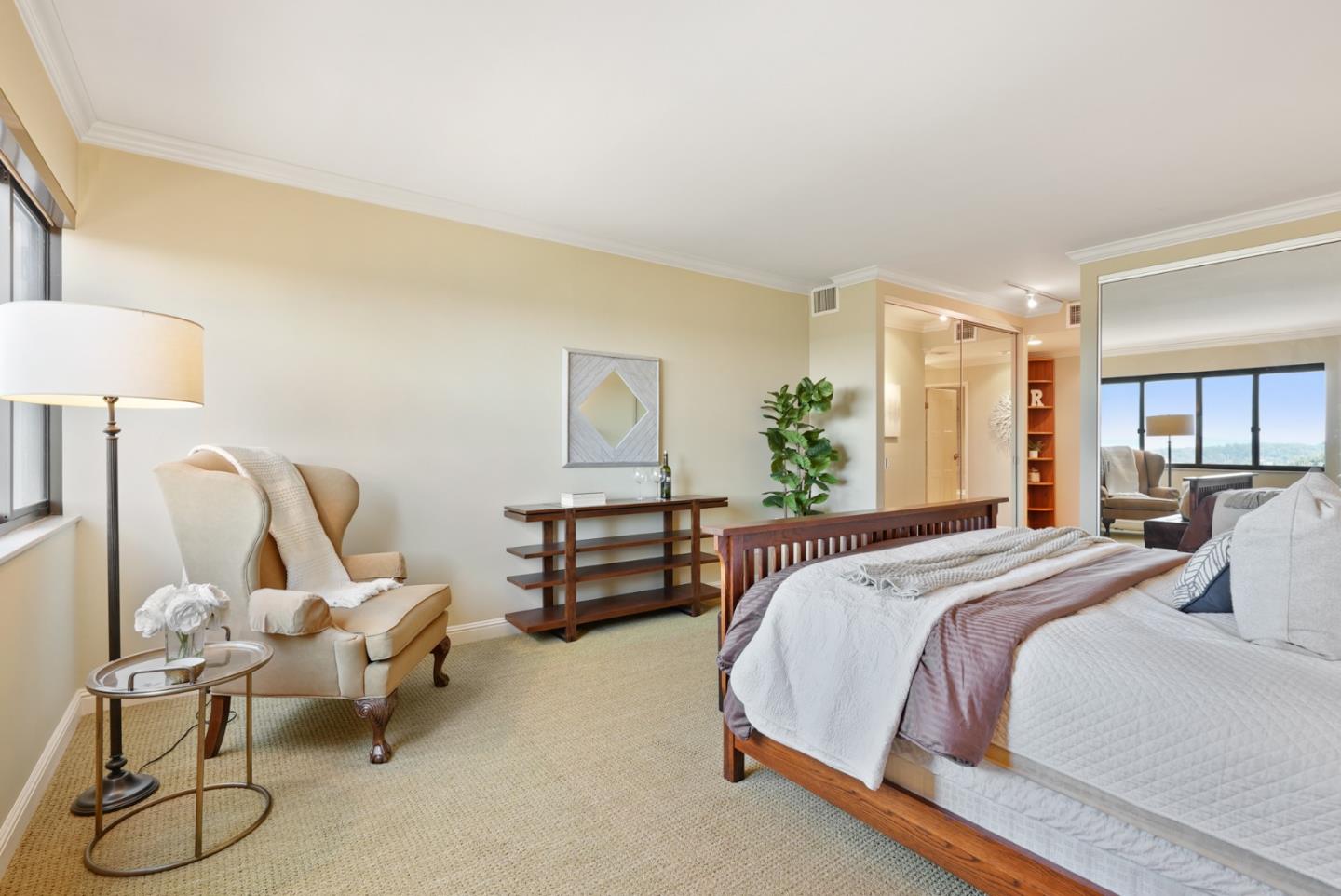 50 Mounds Road, Unit 205 San Mateo, CA 94402 - Photo 15 of 28 a bed room with a bed and furniture