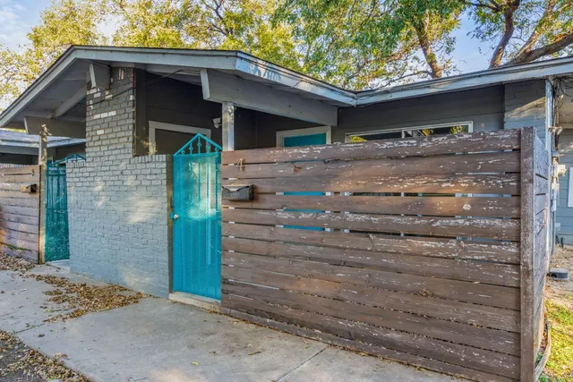 a view of a house with a door