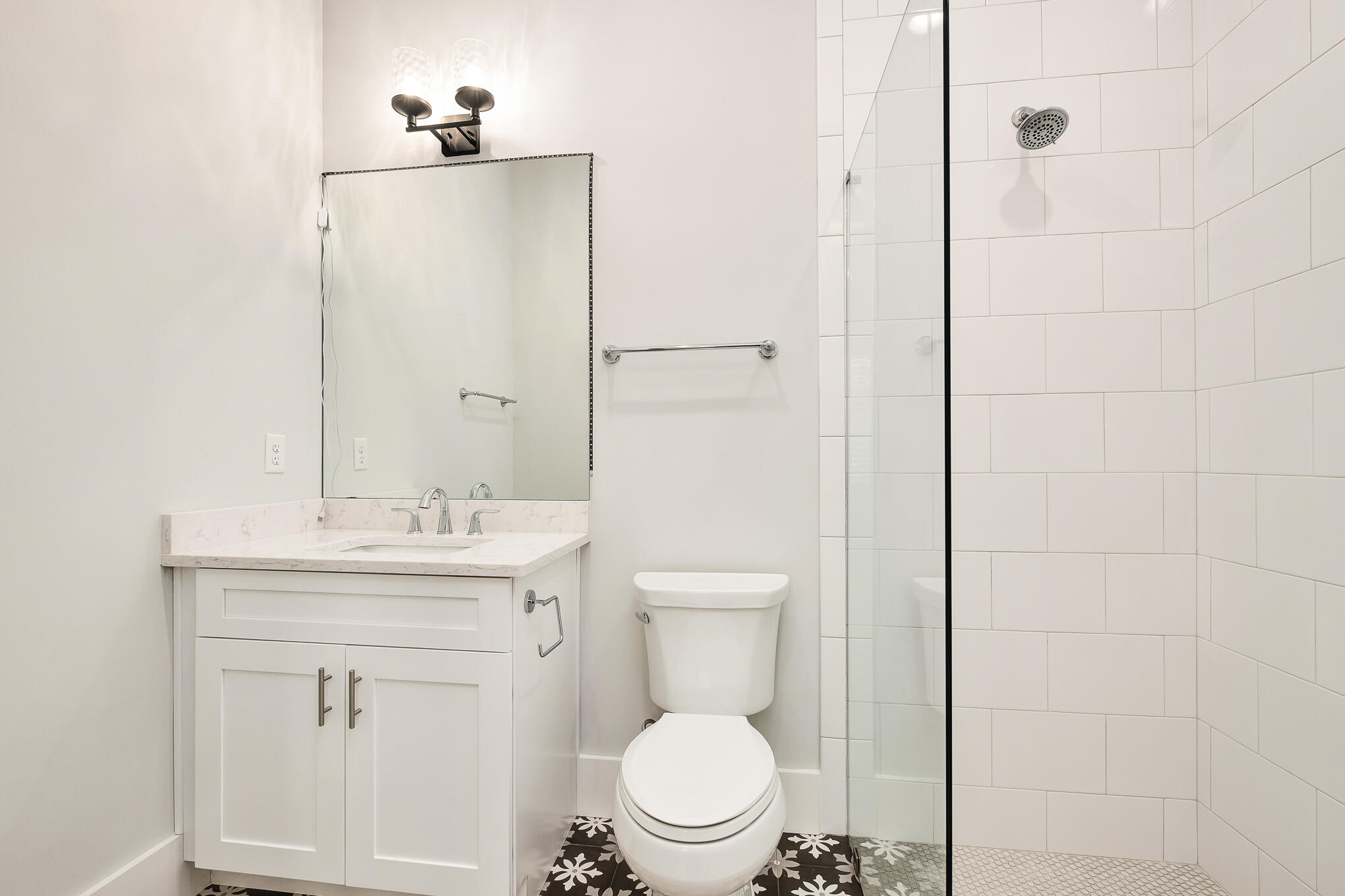 126 Crescent Road Santa Rosa Beach, FL 32459 - Photo 15 of 46 a bathroom with a toilet a sink and mirror