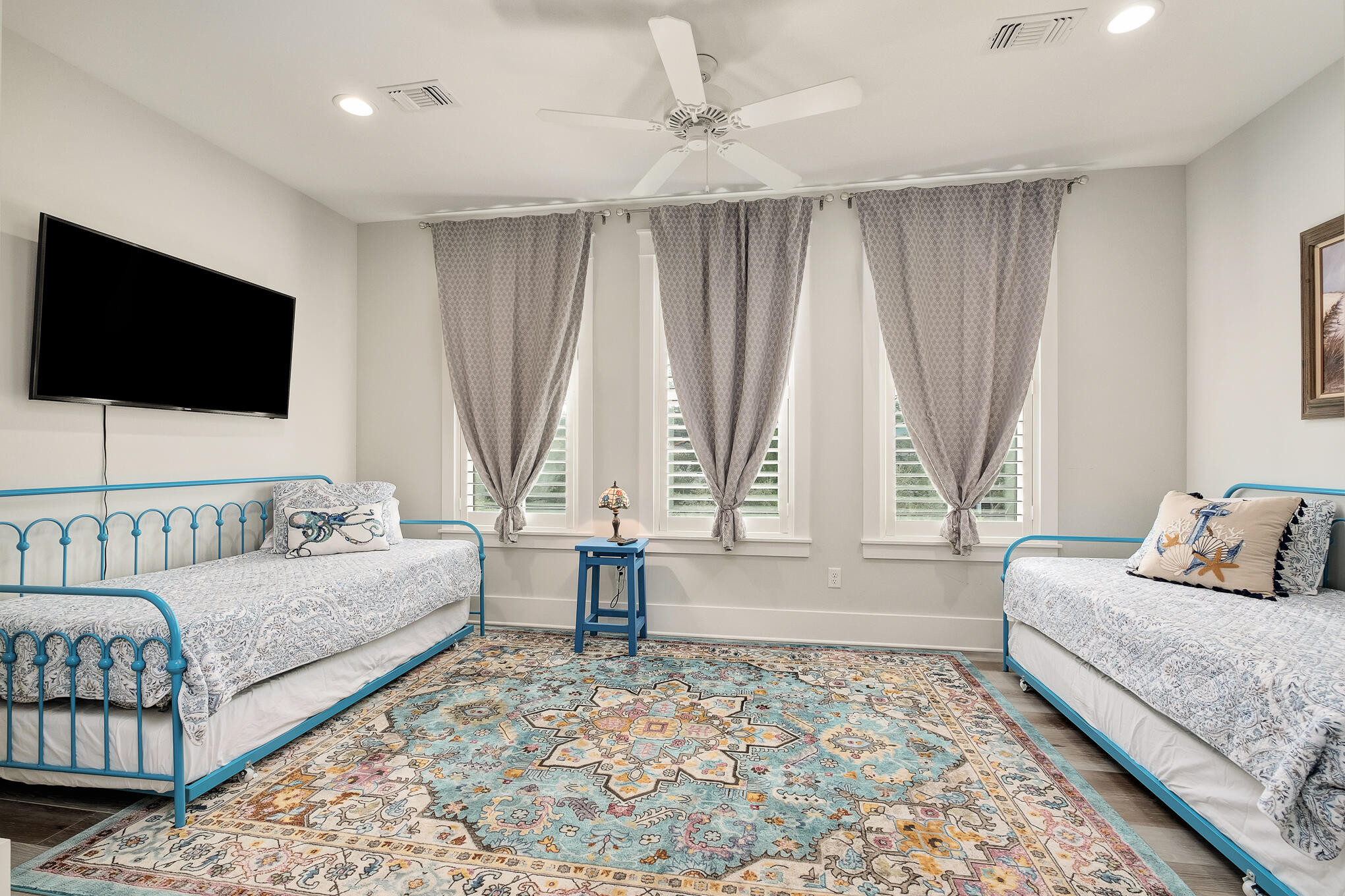 126 Crescent Road Santa Rosa Beach, FL 32459 - Photo 25 of 46 a living room with furniture and a flat screen tv