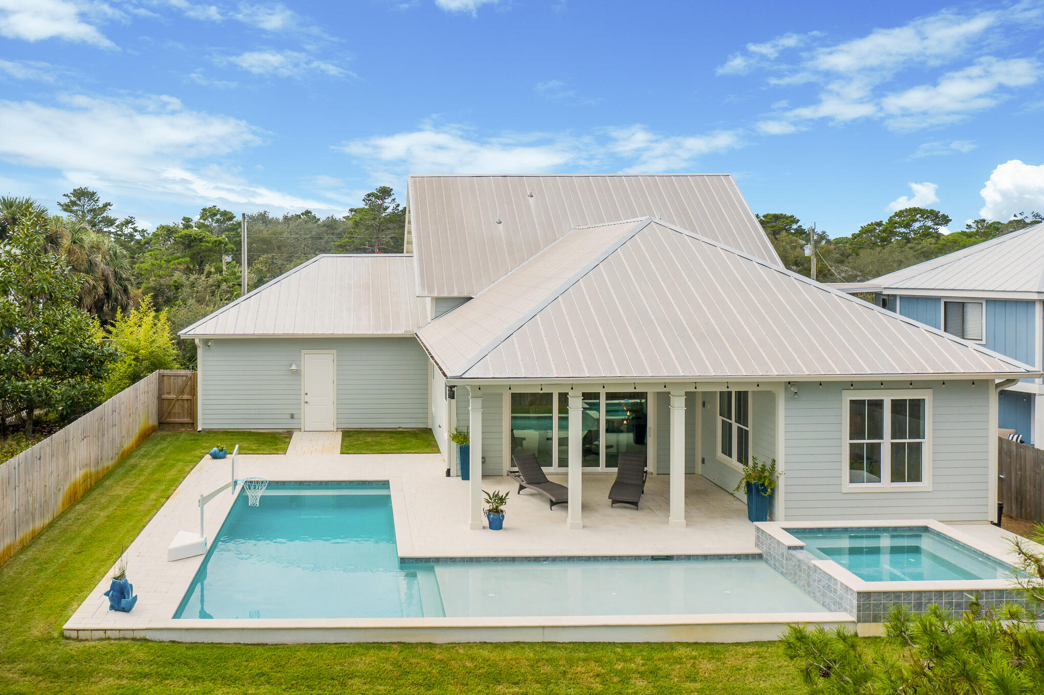 126 Crescent Road Santa Rosa Beach, FL 32459 - Photo 39 of 46 a view of house with swimming pool outdoor seating
