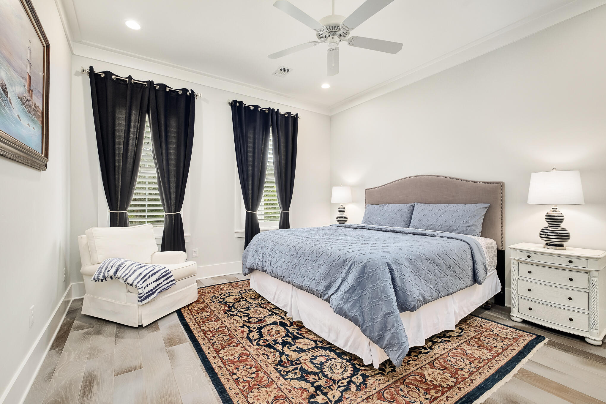 126 Crescent Road Santa Rosa Beach, FL 32459 - Photo 8 of 46 a bedroom with double bed and a window