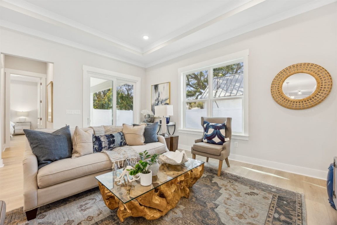 649 South 7th Street Fernandina Beach, FL 32034 - Photo 9 of 35 a living room with furniture and wooden floor