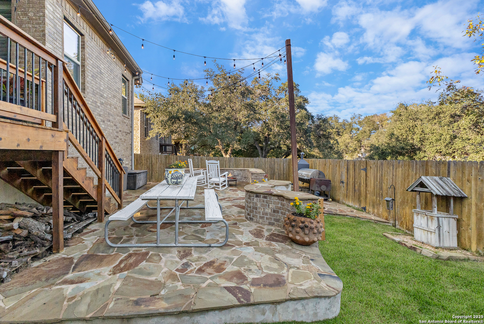 28938 Fairs Gate Fair Oaks Ranch, TX 78015 - Photo 36 of 41 a view of a house with backyard porch and sitting area