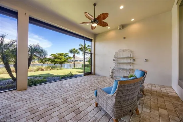 a view of outdoor space with seating