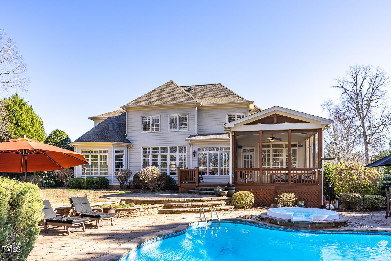 1204 High Glen Point Raleigh, NC 27614 - Photo 58 of 73 a front view of a house with yard and furniture