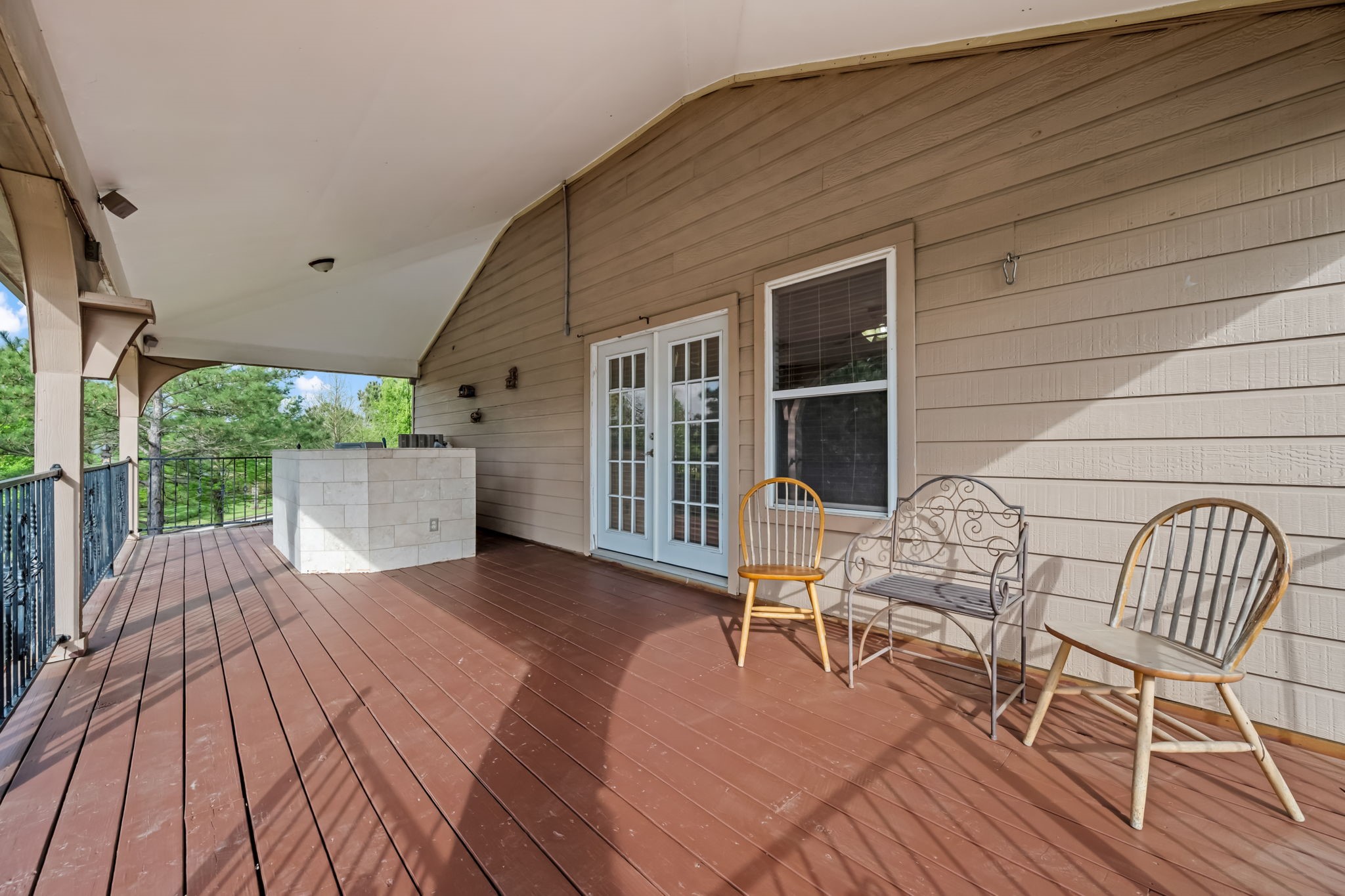 903 Northgate Springs Drive Spring, TX 77373 - Photo 26 of 31 Upstairs Deck with Outdoor Kitchen!