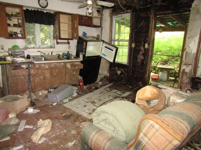 a workspace with furniture and window