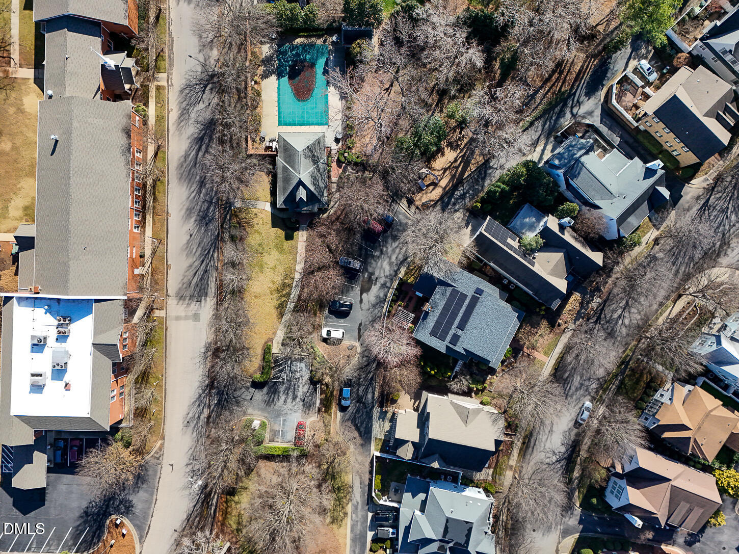 514 Wayne Drive Raleigh, NC 27608 - Photo 48 of 53 an aerial view of residential houses with outdoor space