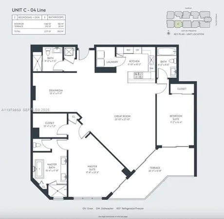 a view of a lake with tall building