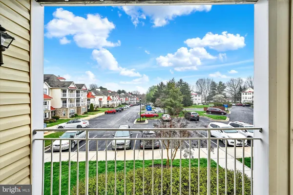 a view of a city from a balcony