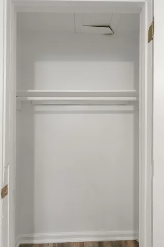 a close view of closet