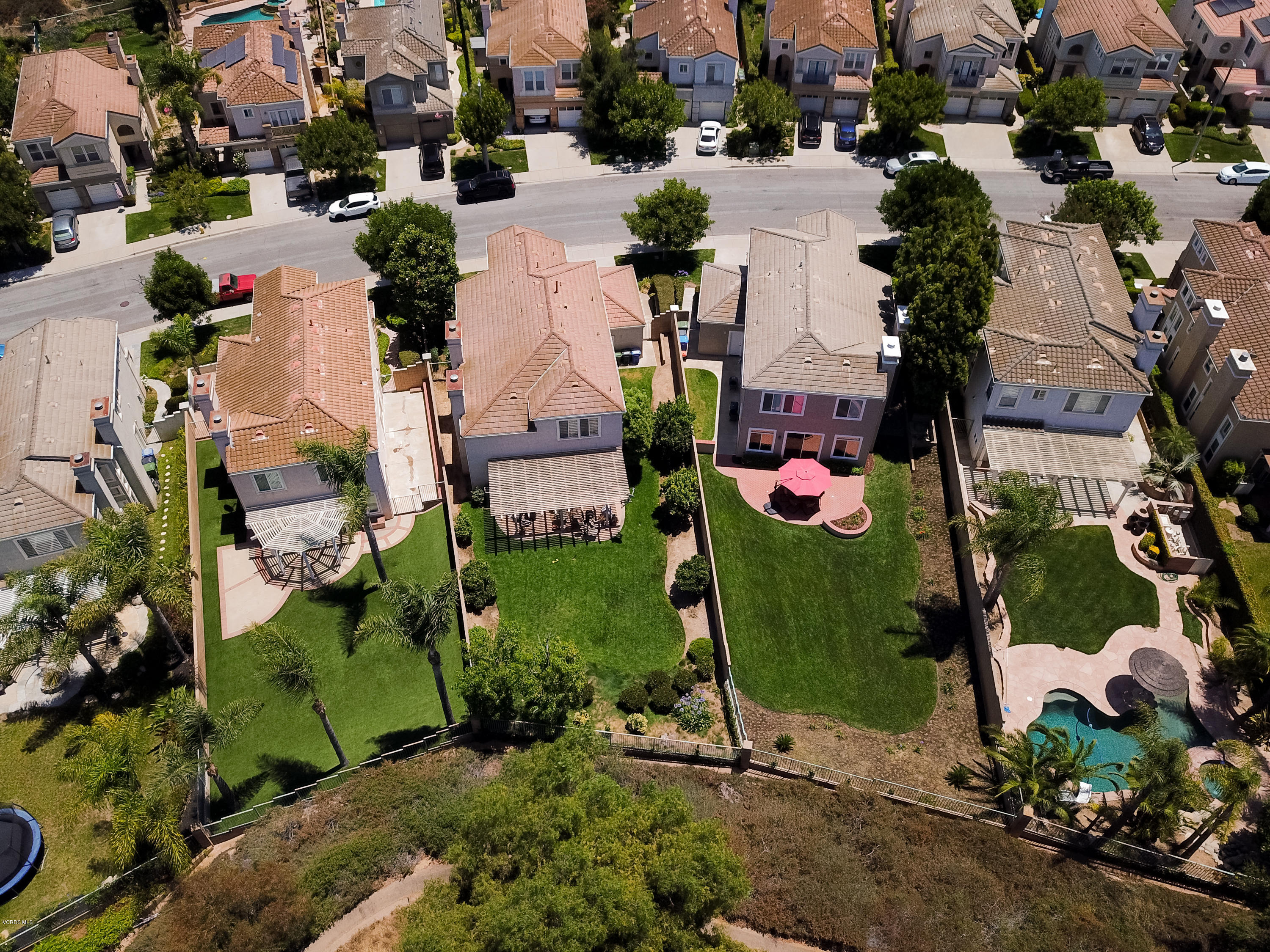 3931 Sunsetridge Road Moorpark, CA 93021 - Photo 30 of 36 an aerial view of houses with outdoor space