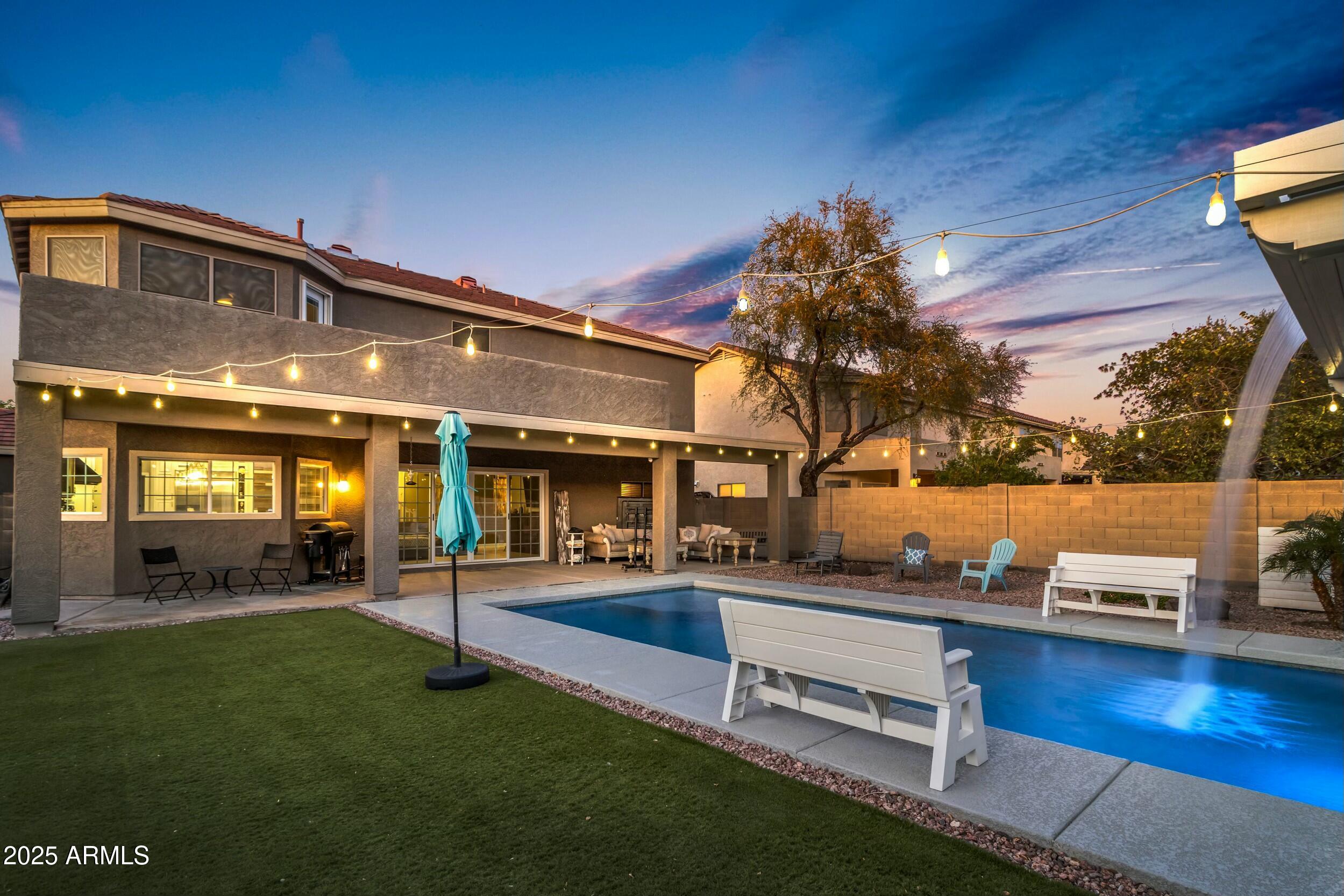1333 East Pedro Road Phoenix, AZ 85042 - Photo 31 of 49 Pool night