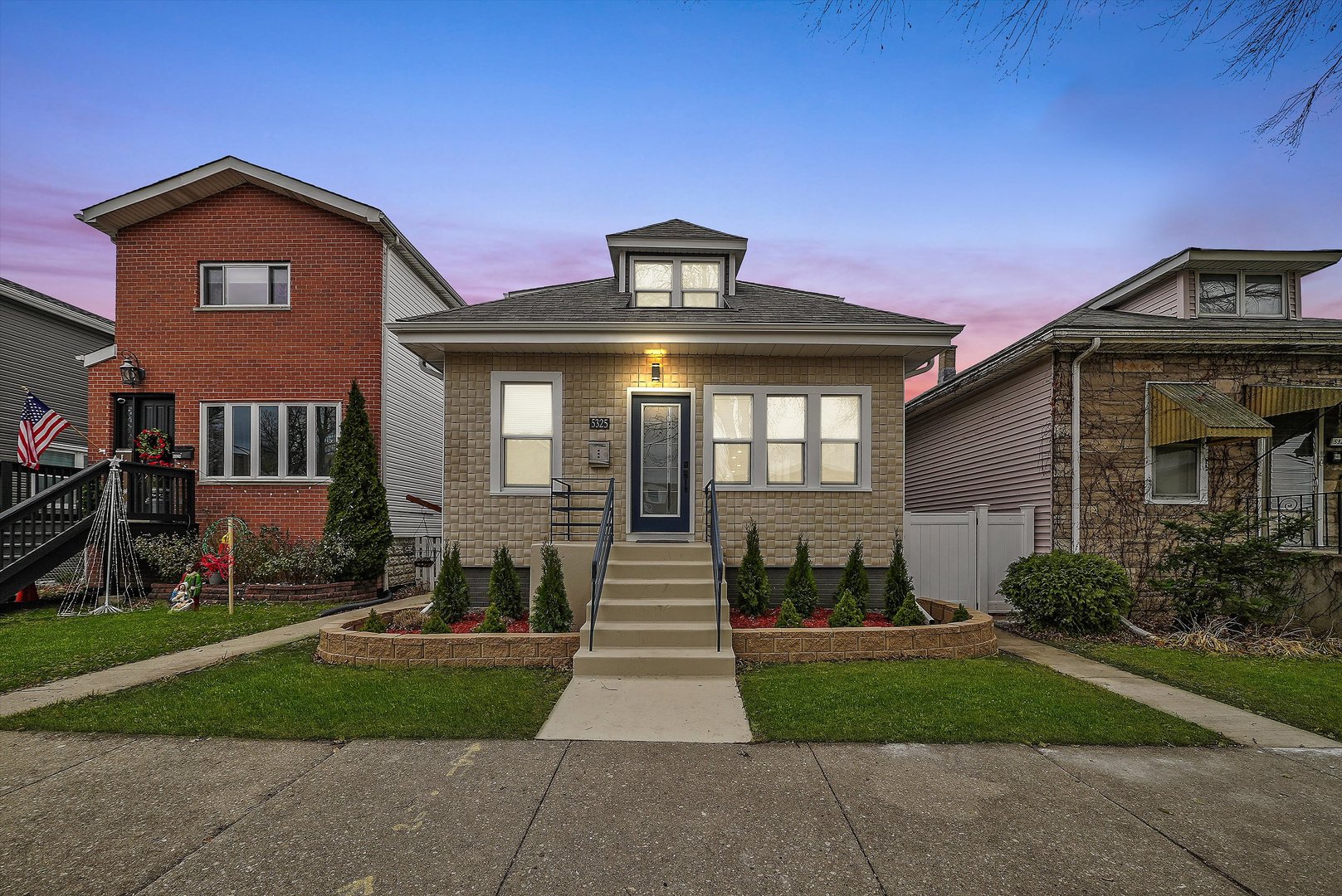 Undisclosed Address Chicago, IL 60656 - Photo 3 of 38 a front view of a house with a yard
