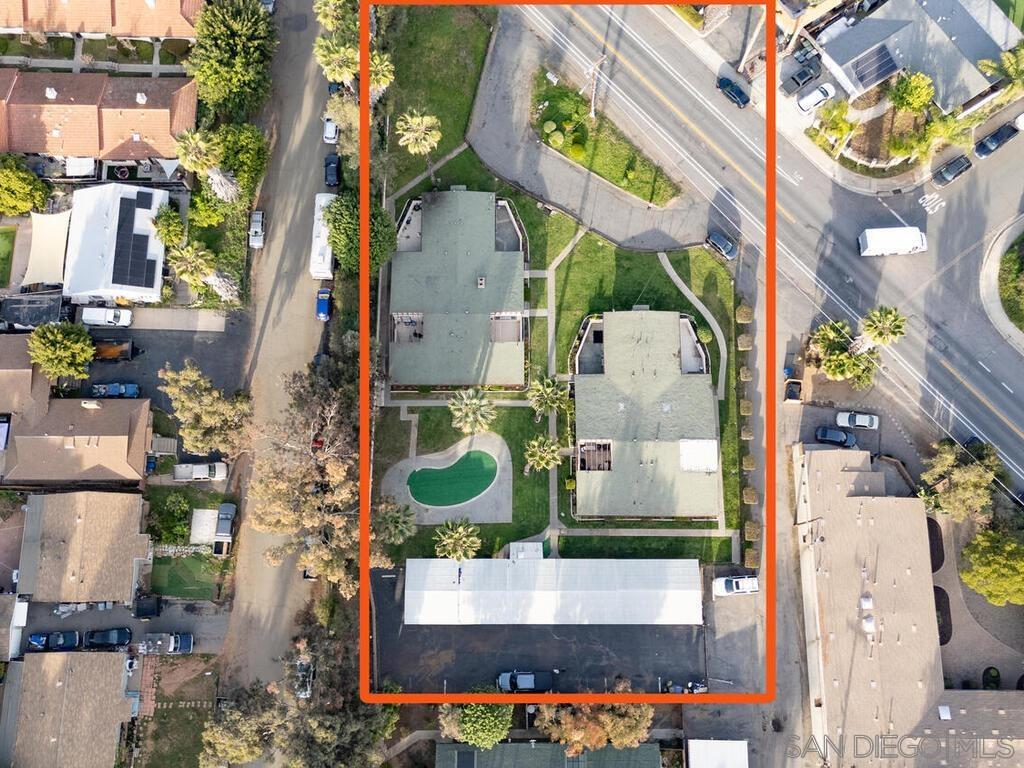 1019 Chestnut Street Escondido, CA 92025 - Photo 2 of 35 aerial view of a house with a yard and a fountain