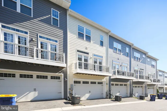 a front view of a building with street view