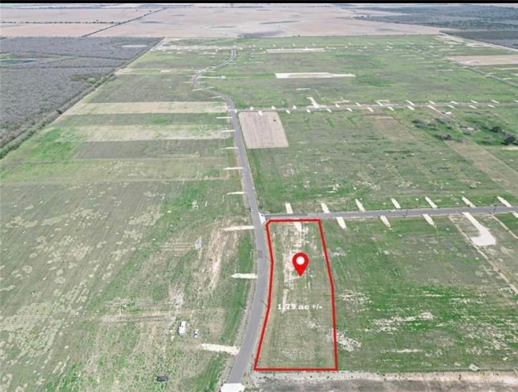 14865 Kyle Lane Edcouch, TX 78538 - Photo 2 of 12 Aerial overview of property's location with property parcel outlined