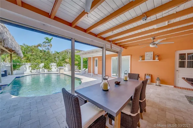 a outdoor space with chairs and couch