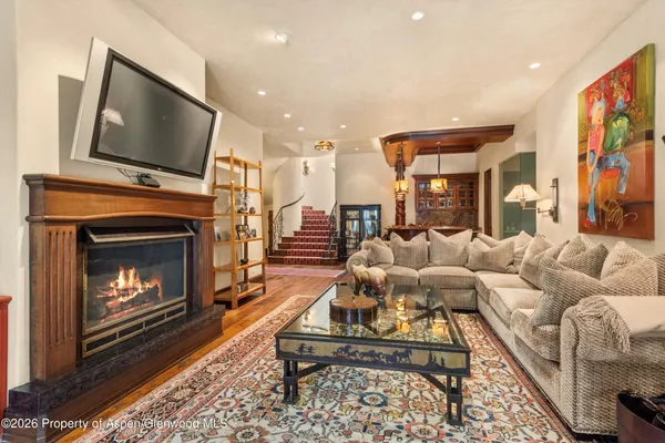 a room with furniture and window