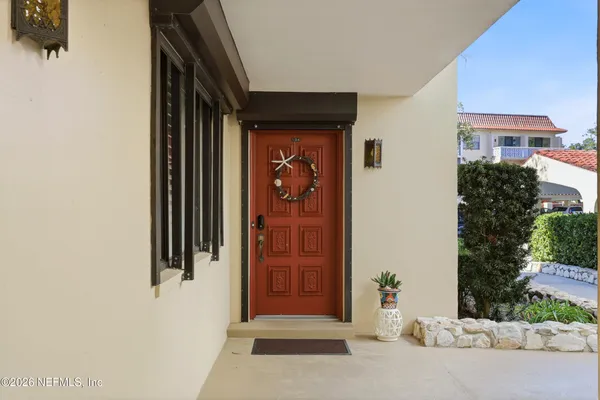 view of front door of house