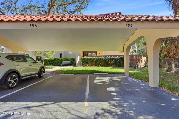 an outdoor view with a outdoor space