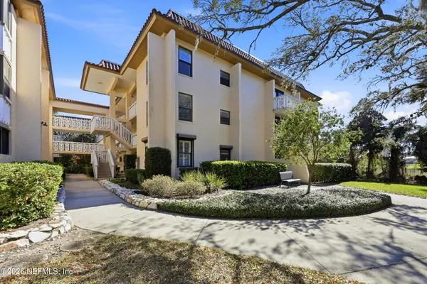 a front view of a house with entertaining space